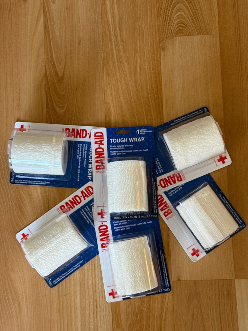 Band-Aid Tough Wrap Elastic Bandage Pack - White